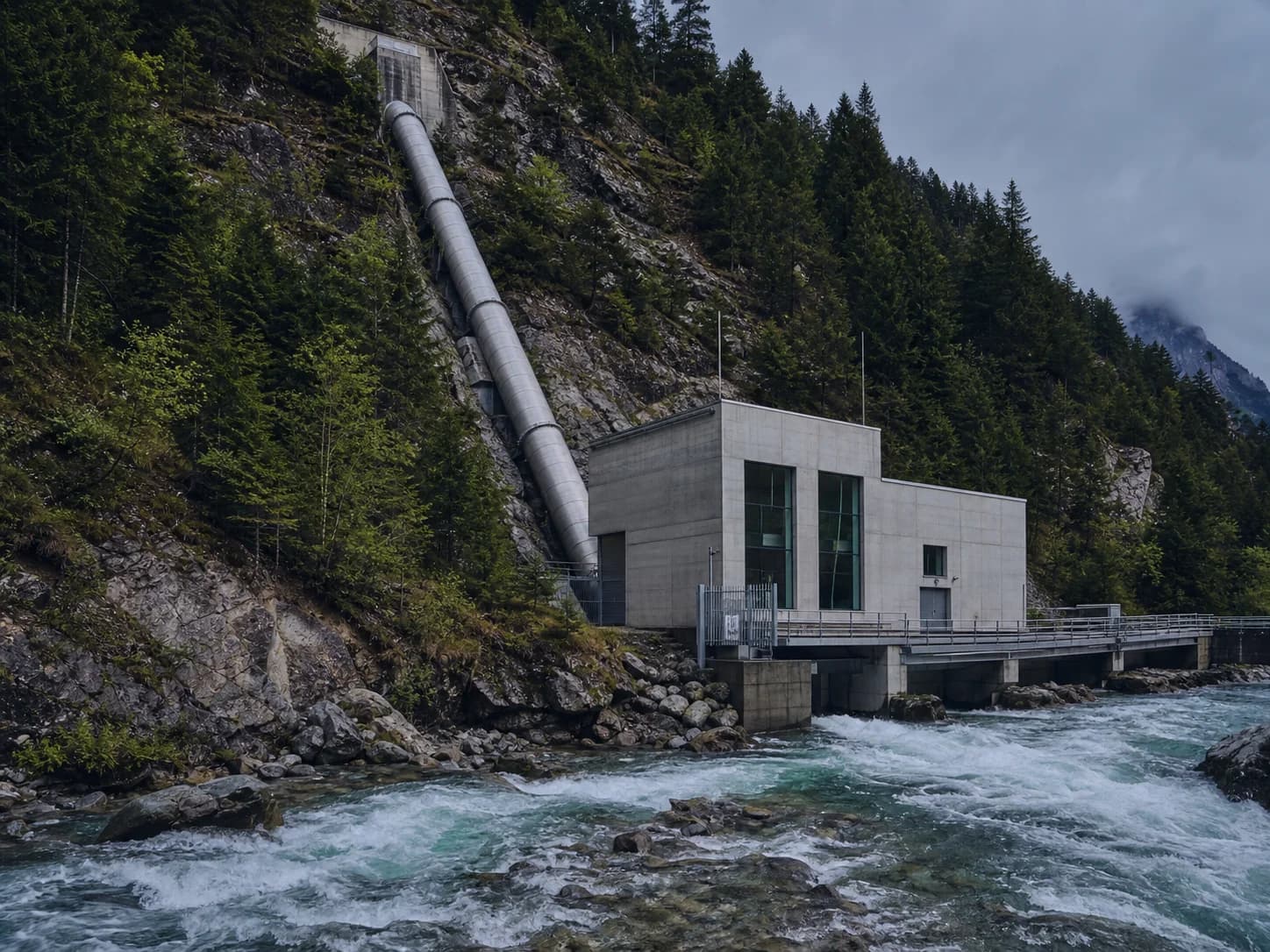 Malikom hydroelectric power plant EPC (45 MW) — illustrative image, not an on-site photograph